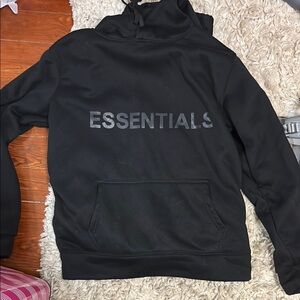 Black Essentials Hoodie